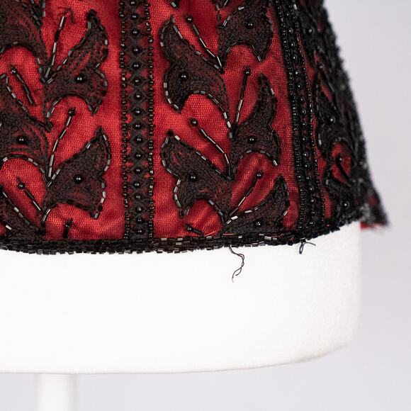 Vintage Laurence Kazar Beaded Top LARGE Whimsigoth Cocktail Evening Romantic - Picture 3 of 10